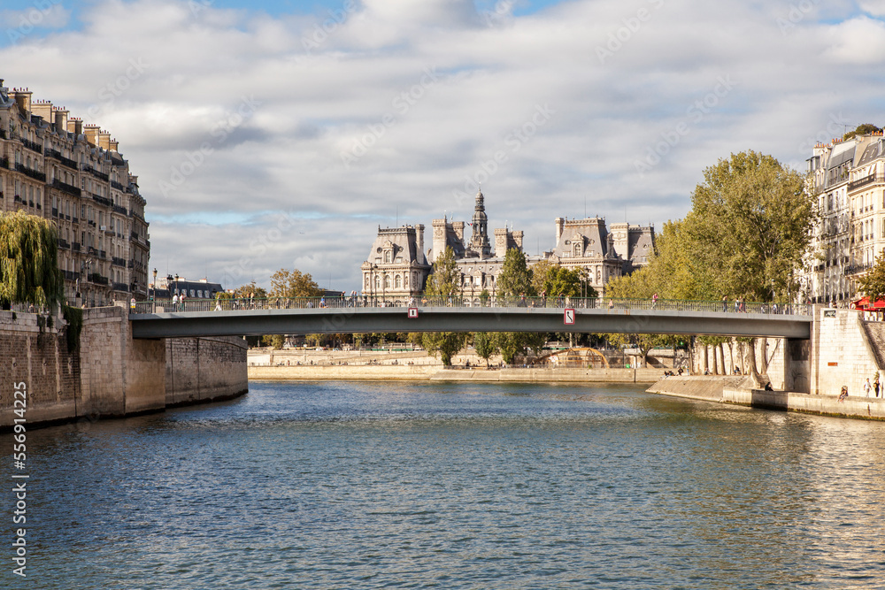 River Sevan in Paris, September 2021. France