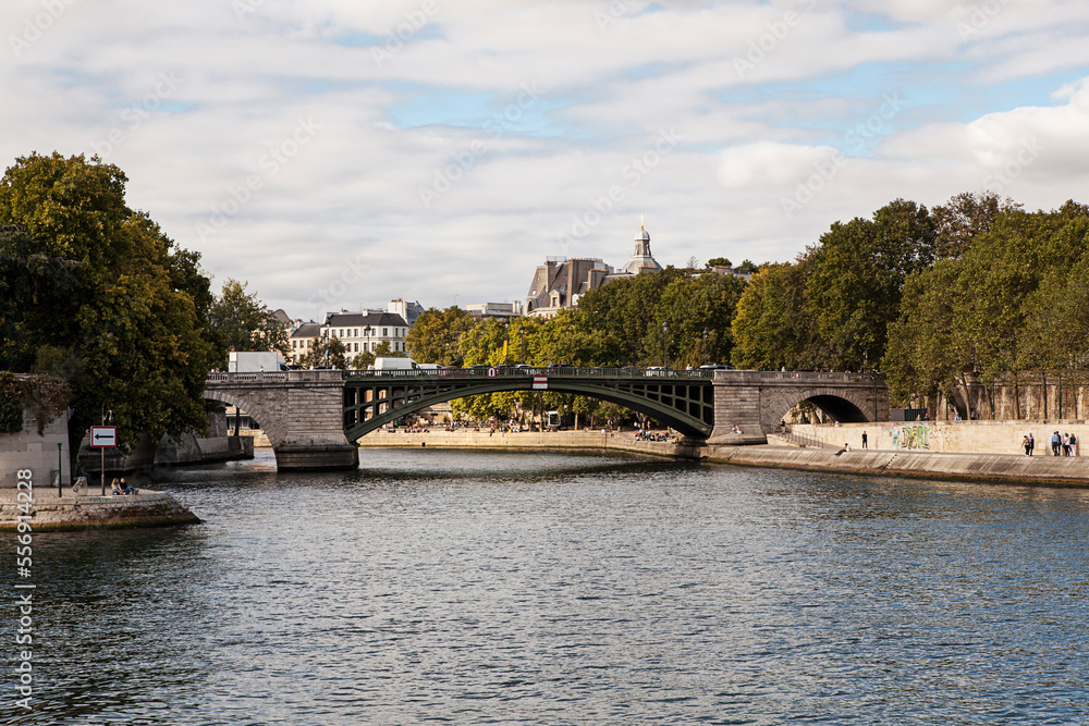 Fototapeta premium River Sevan in Paris, September 2021. France