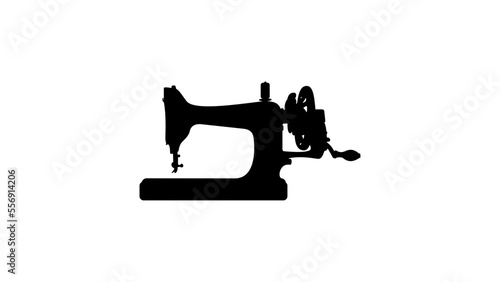 manual sewing machine silhouette © OMIA