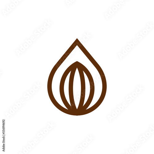 cacao logo design vector sign