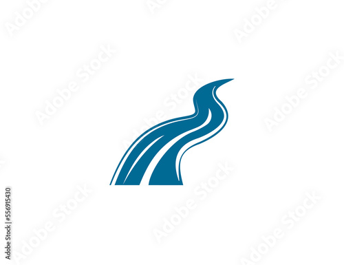 Nature, river icon. Vector illustration.