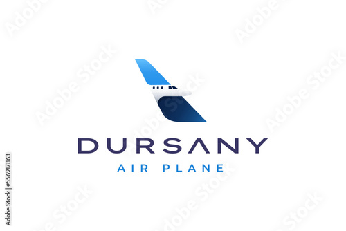 modern aircraft company logo design. vector logo concept