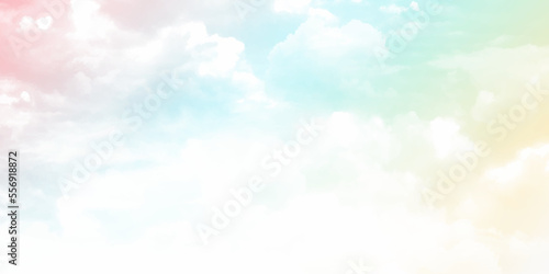 Background of colorful sky concept: Dramatic sunset with twilight color sky and clouds