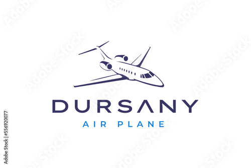Citation jet logo design concept for aviation business