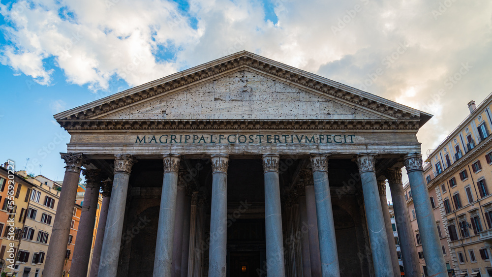 Fototapeta premium The facade of the monument named 