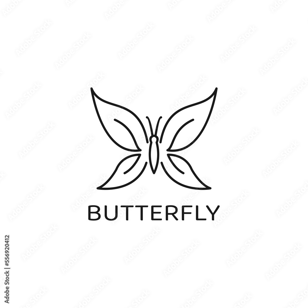 Butterfly Logo Line