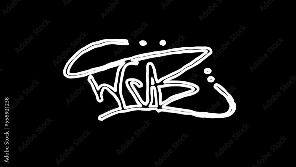 icon sign or symbol animation. White Highlight Elements. Doodle loop animation. doodle style on transparent background. Jittery Artistic Motion. scribble seamless loop animation.