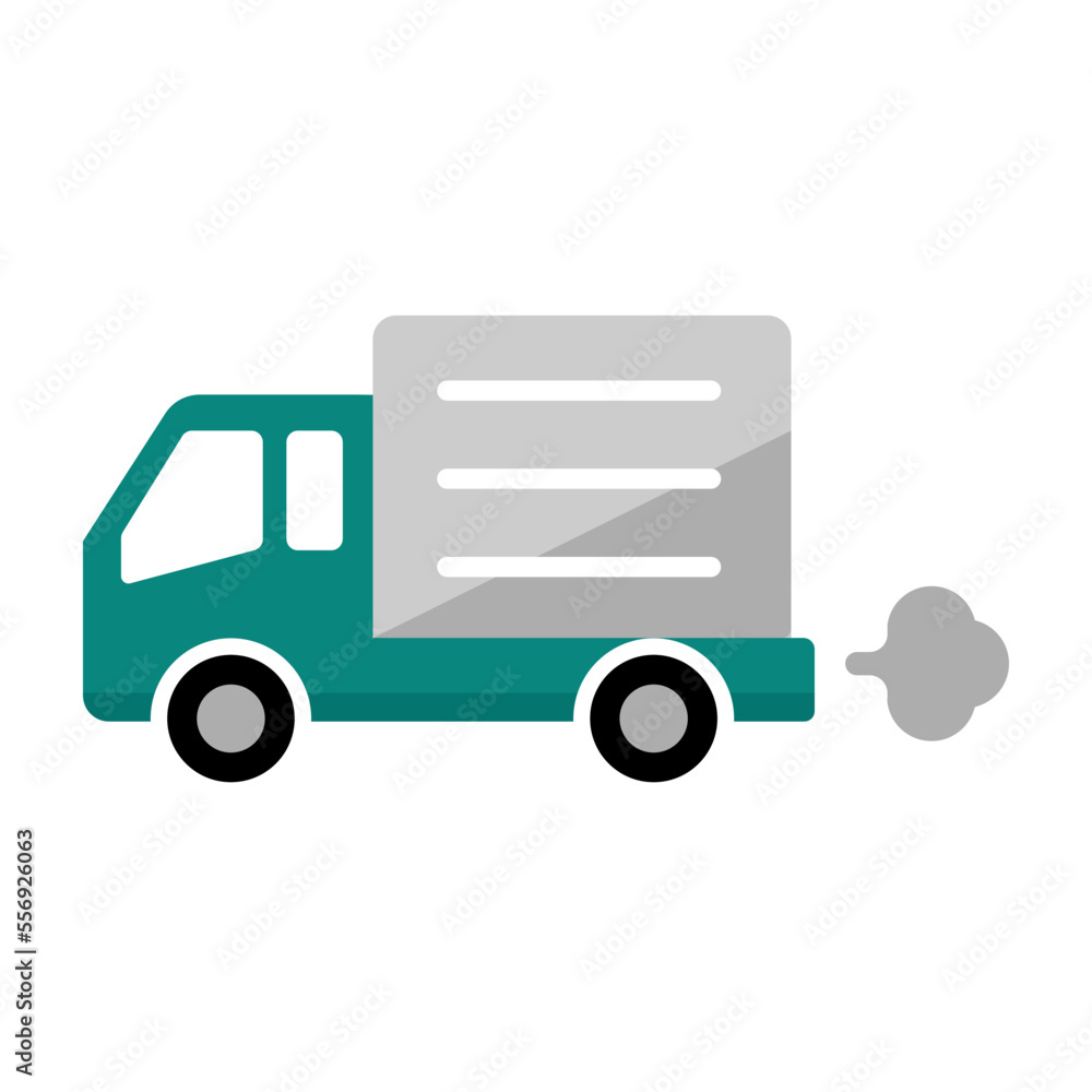 Delivery truck vector icon illustration (shipping, transport) Delivery truck vector icon illustration (shipping, transport)
