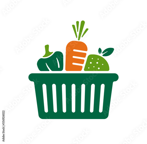 vegetables , natural foods vector icon illustration