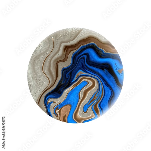 blue and white stone