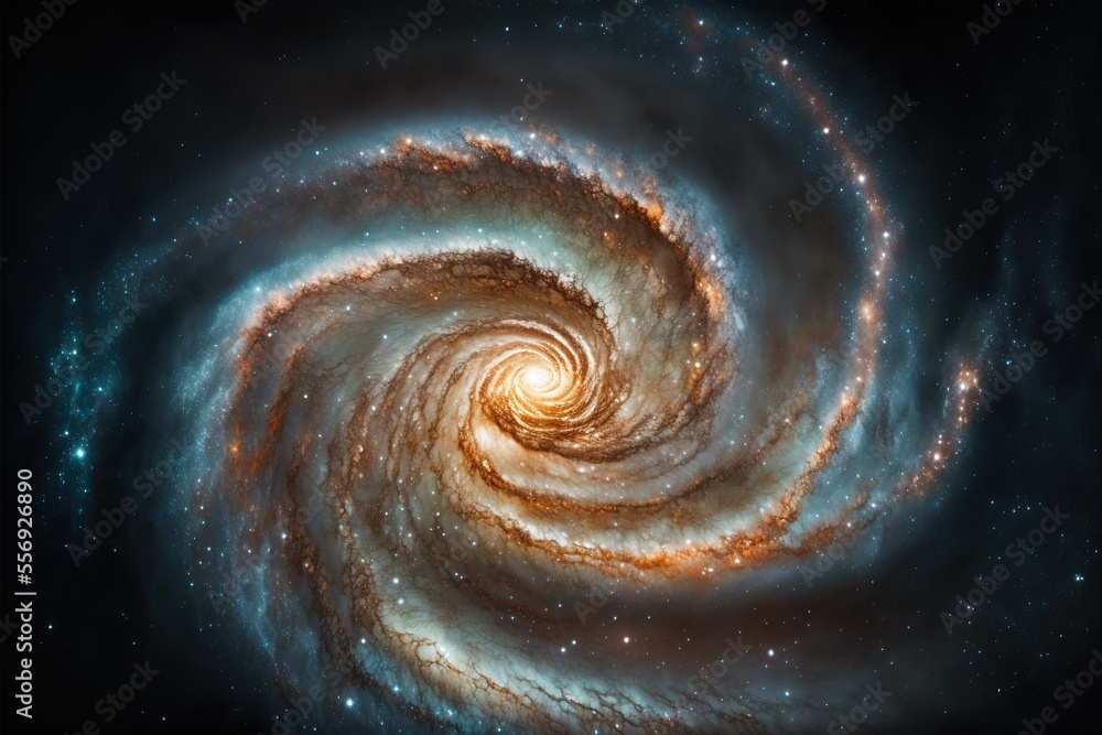 spiral galaxy background. generative ai Stock Illustration | Adobe Stock