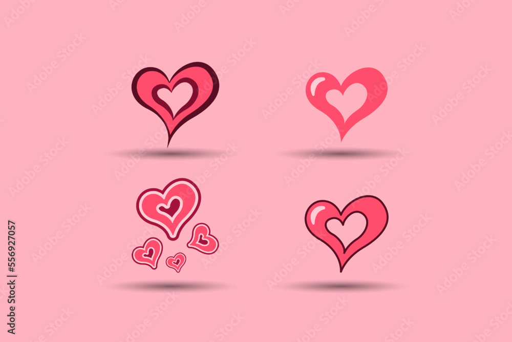 valentines day element. Valentines love sign. Vector illustration