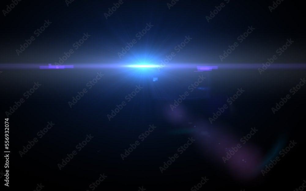Lens Flare, Light Flare on black background. Lens flare glow light effect on black background for add overlay or screen filter over photos.