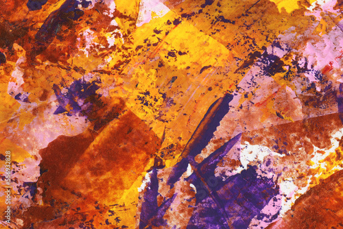 Hand drawn abstract multicolored acrylic texture. Colourful backdrop.