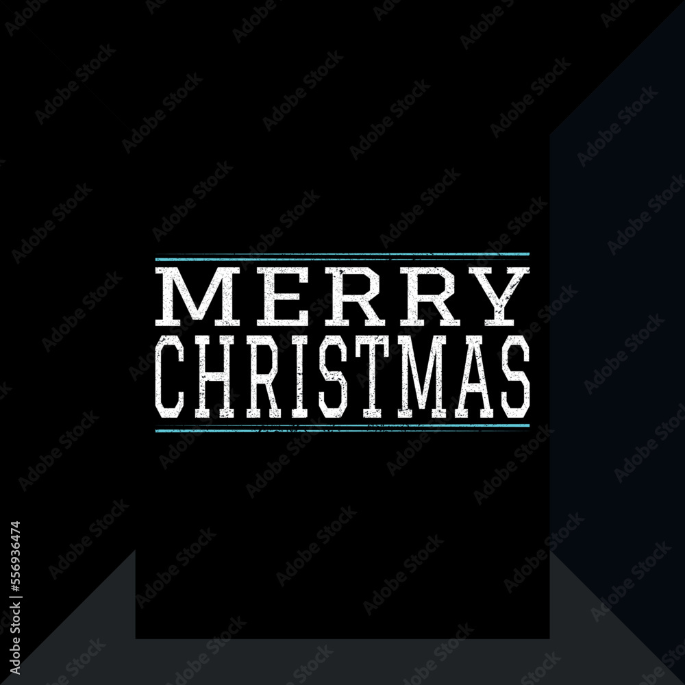 Obraz premium Unique Merry Christmas T-shirt Design