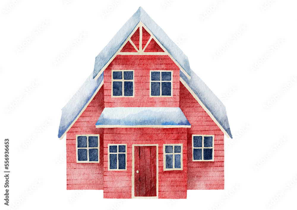 house in the snow house in the snow