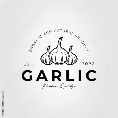 onion or garlic vegetable for cooking logo vector illustration design.