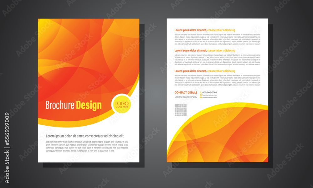 Fototapeta premium abstract circle brochure design, flyer, poster, creative concept.