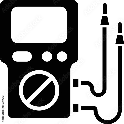  Green ammeter Vector Icon
