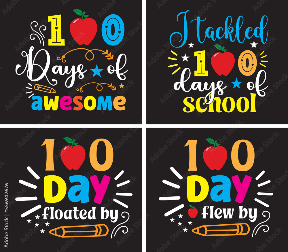100 day of school svg t shirt design 100 day of school svg t shirt design