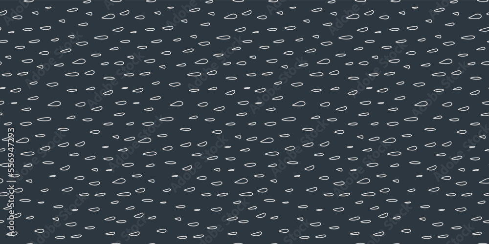 Dashes running horizontally on a dark background. Print and stylish illustration. Seamless background with drops. Dashes running horizontally on a dark background. Print and stylish illustration. Seamless background with drops.
