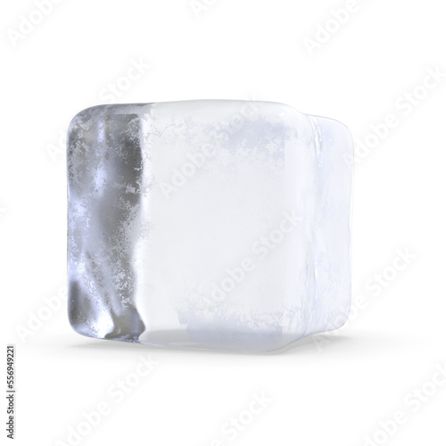ice cube isolated on white background