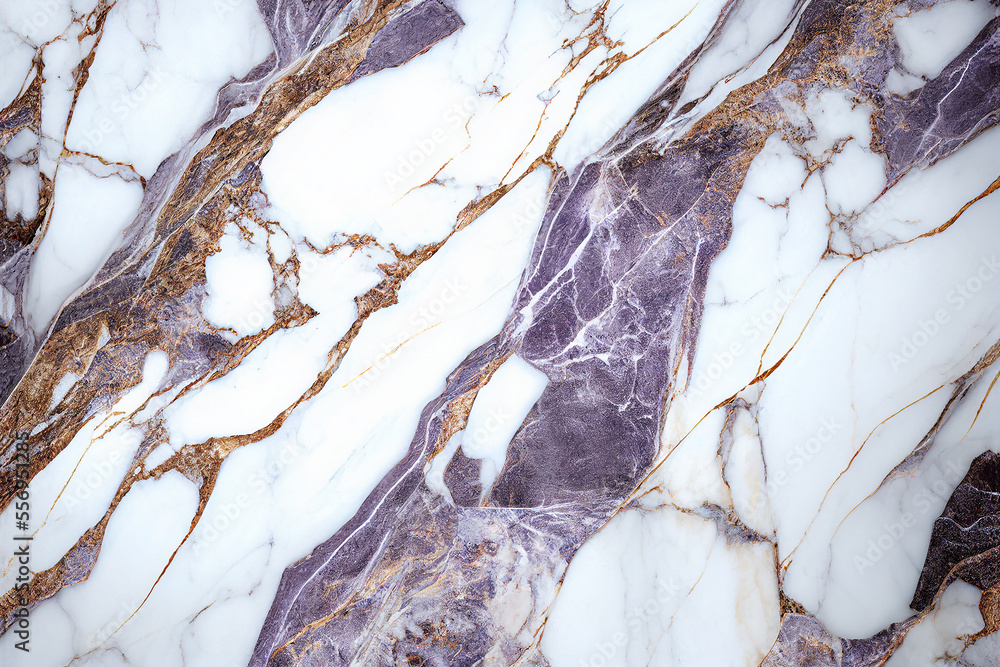 Marble stone white pattern background. Natural light stone rock with texture surface for decor, table, floor, interior design. Ai generated image.
