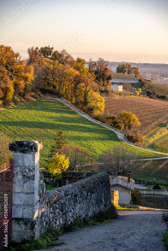 Autumn landscape in the French countryside 