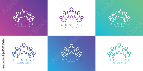 Dental logo design inspiration. Simple and modern logo