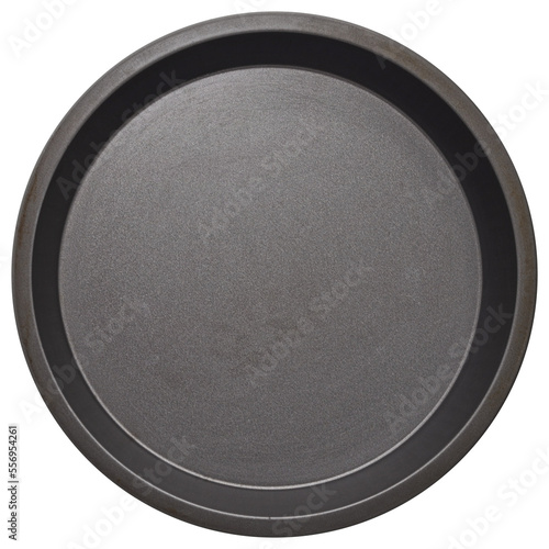 isolated round baking tray