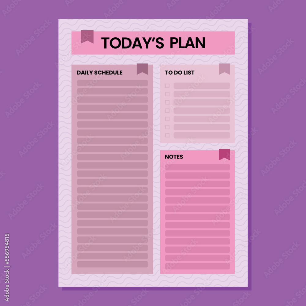 minimal today's plan vector template minimal today's plan vector template