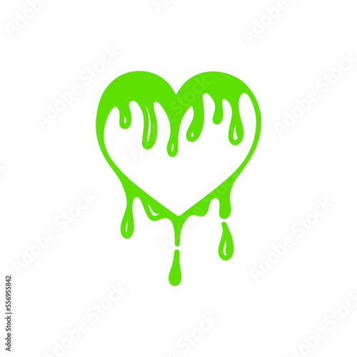 vector illustrator heart is melting