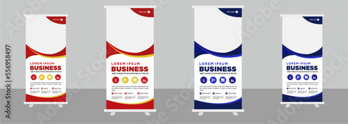 Roll up stand banner design template Corporate business 