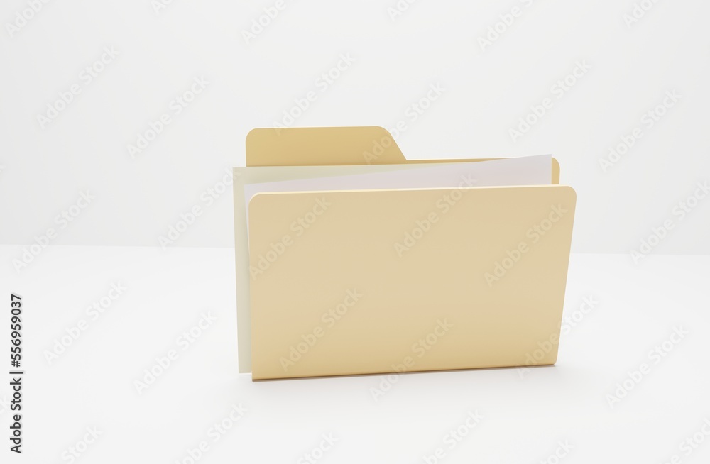 Folder whit paper Folder whit paper
