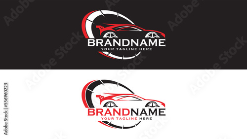 Racing car  vector logo design fully editable high quality