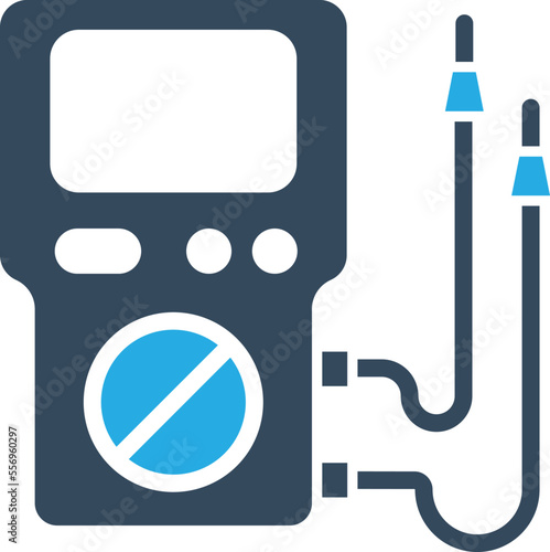  Green ammeter Vector Icon
