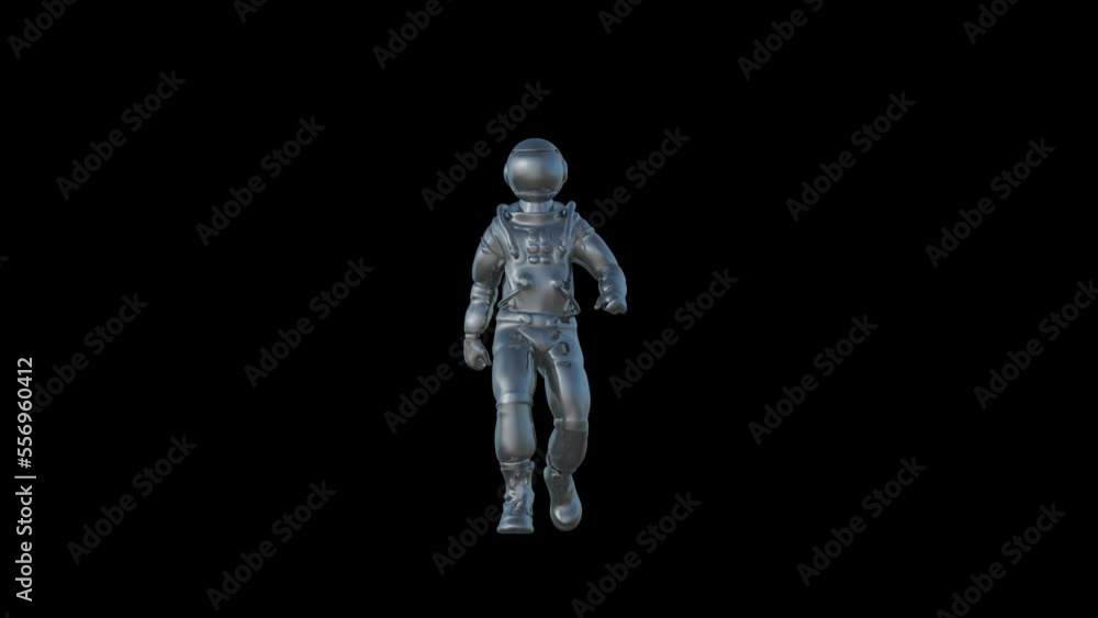 Astronaut Walk Transparent Alpha Animation Astronaut Walk Transparent Alpha Animation