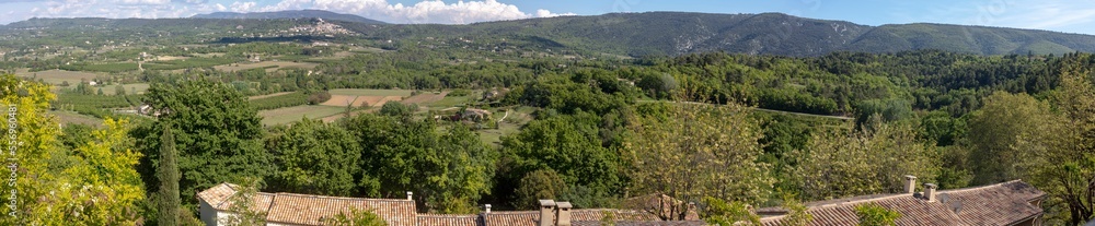 Panoramic view from Lacoste - Luberon - Vaucluse - Provence-Alpes-Côte d'Azur - France Panoramic view from Lacoste - Luberon - Vaucluse - Provence-Alpes-Côte d'Azur - France