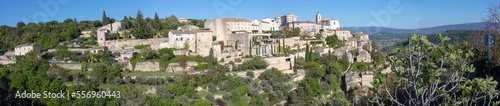 Panoramic view of Gordes - Vaucluse - Provence - France