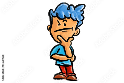 
boy thinking