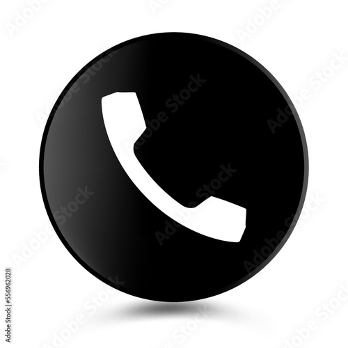 A Call icon, call button. Phone icon button symboll design. Telephone icon for web flat vector.