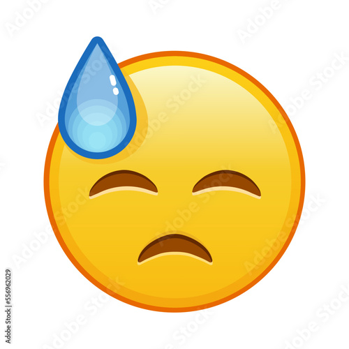Face in cold sweat Large size of yellow emoji smile