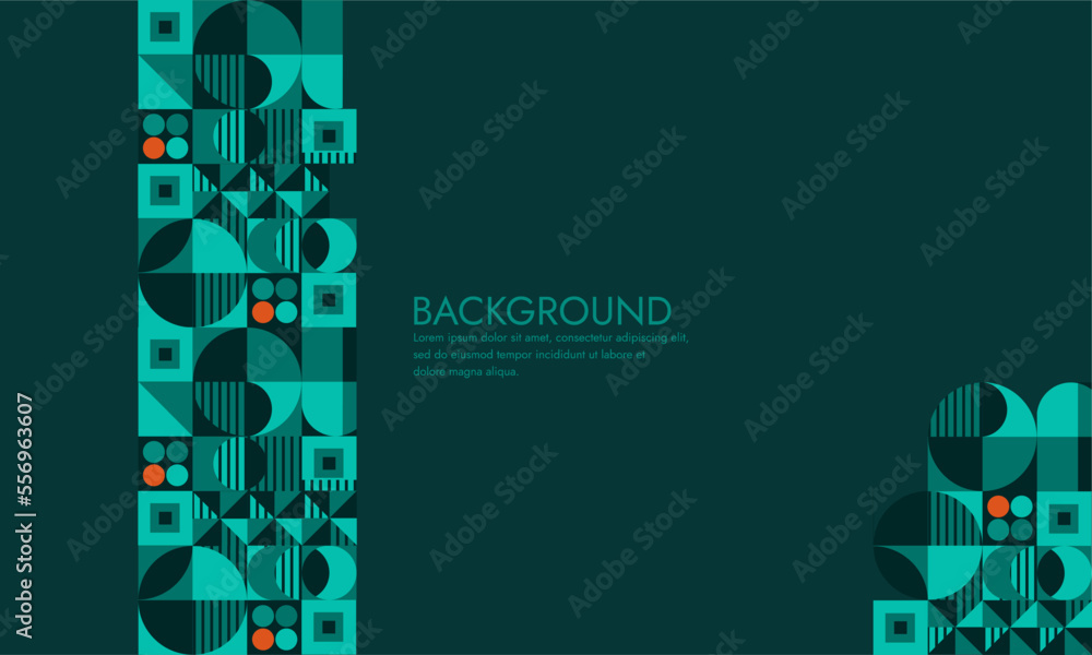 Geometric Abstract Backgrounds Design. Composition of simple geometric ...