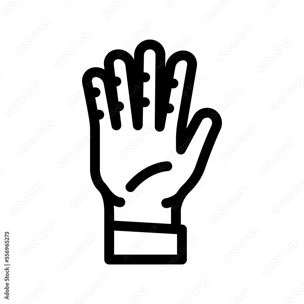 five number hand gesture line icon vector. five number hand gesture sign. isolated contour symbol black illustration five number hand gesture line icon vector. five number hand gesture sign. isolated contour symbol black illustration