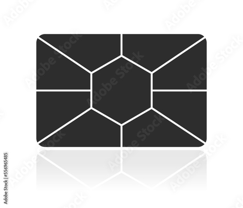pentagonal form collage concept, Vector rectangular collage mosaic grid of pictures isolated on white