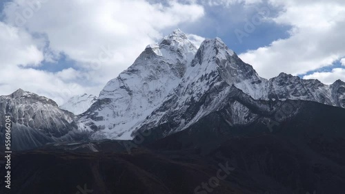 Wallpaper Mural Timelapse - Ama Dablam mountain landscape at the Everest Base Camp trek in the Himalaya, Nepal. Himalaya landscape and mountain views. Torontodigital.ca