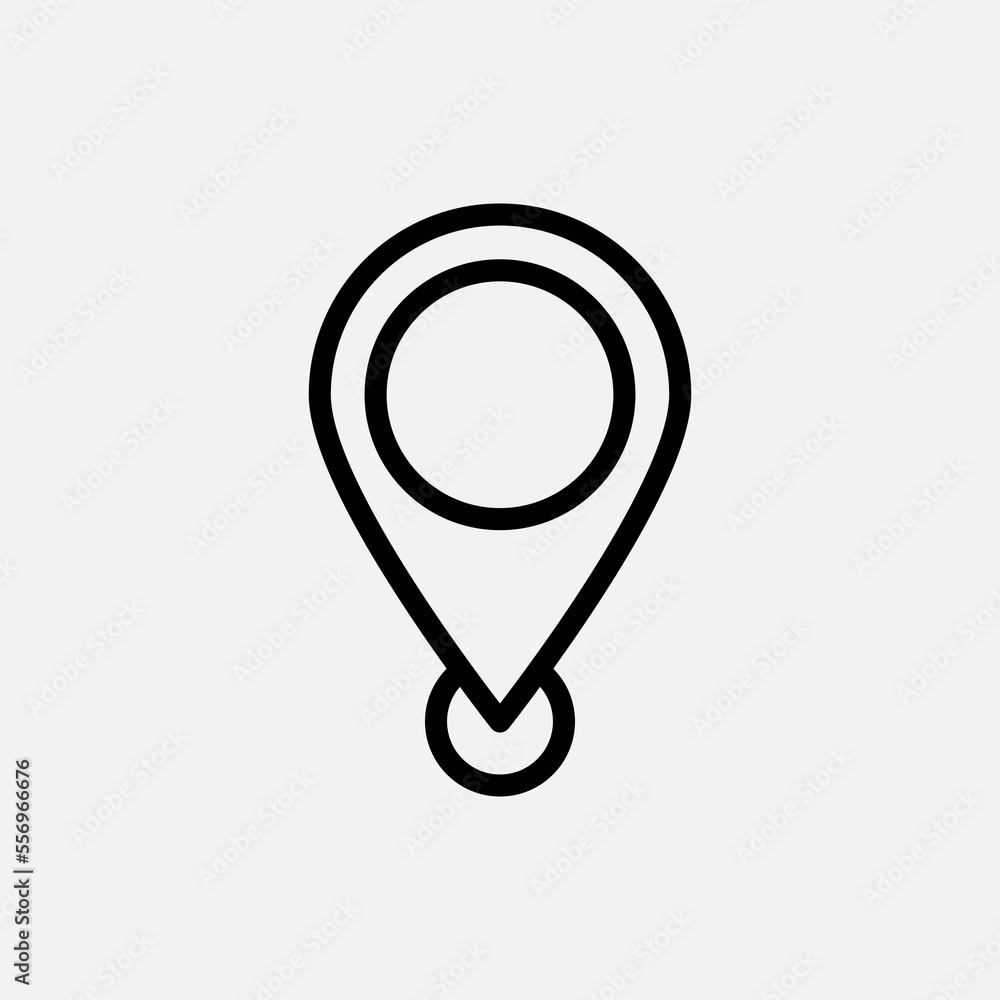 Pin map located icon vector logo design template Pin map located icon vector logo design template