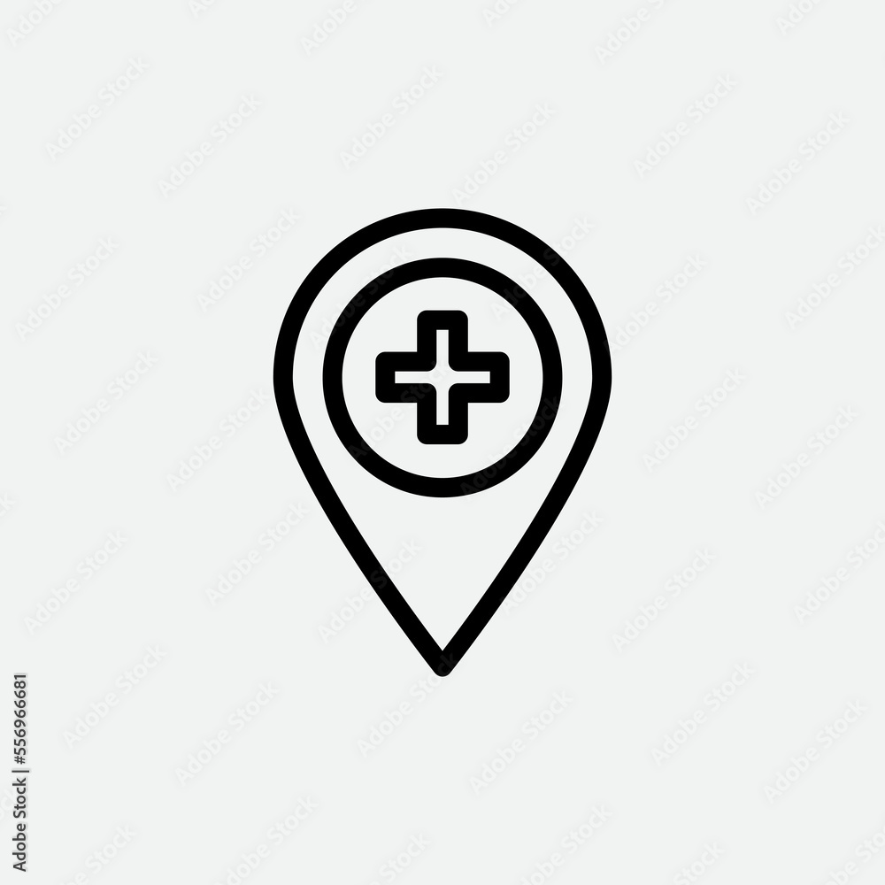 Pin map located icon vector logo design template Pin map located icon vector logo design template