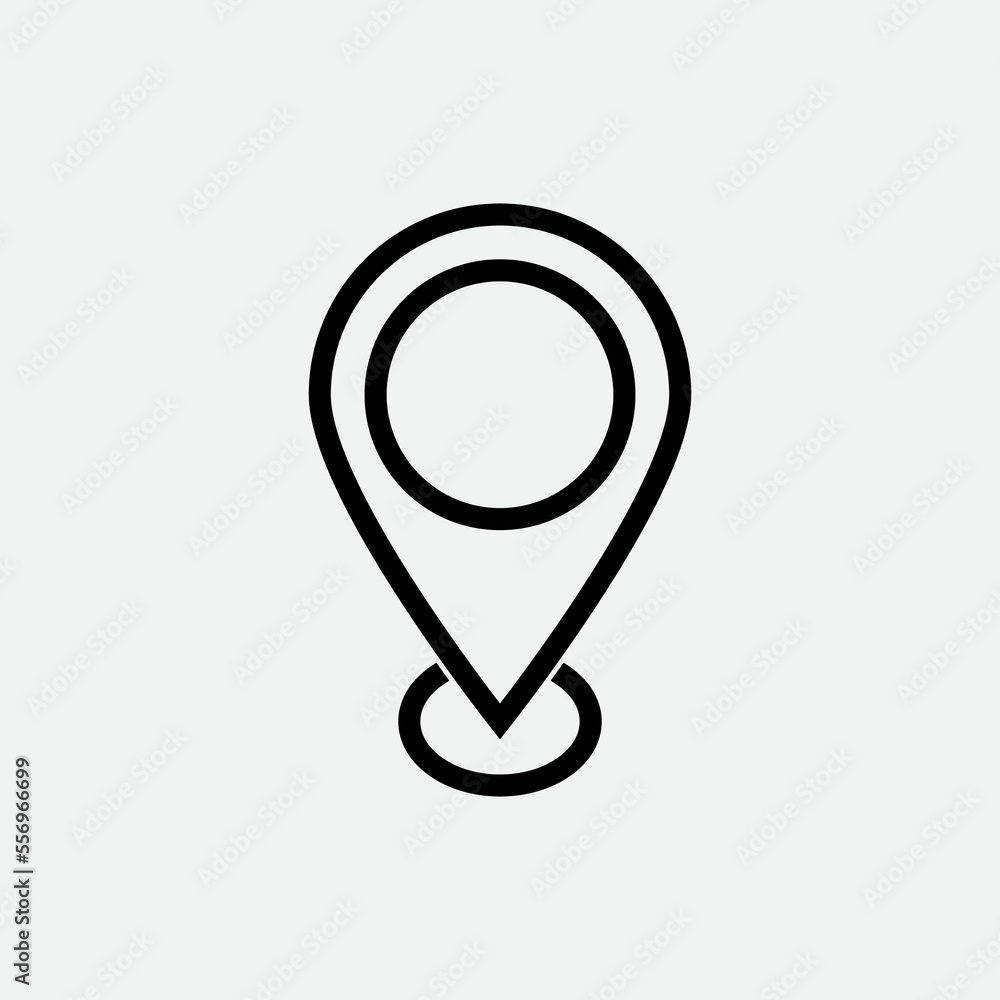 Pin map located icon vector logo design template Pin map located icon vector logo design template