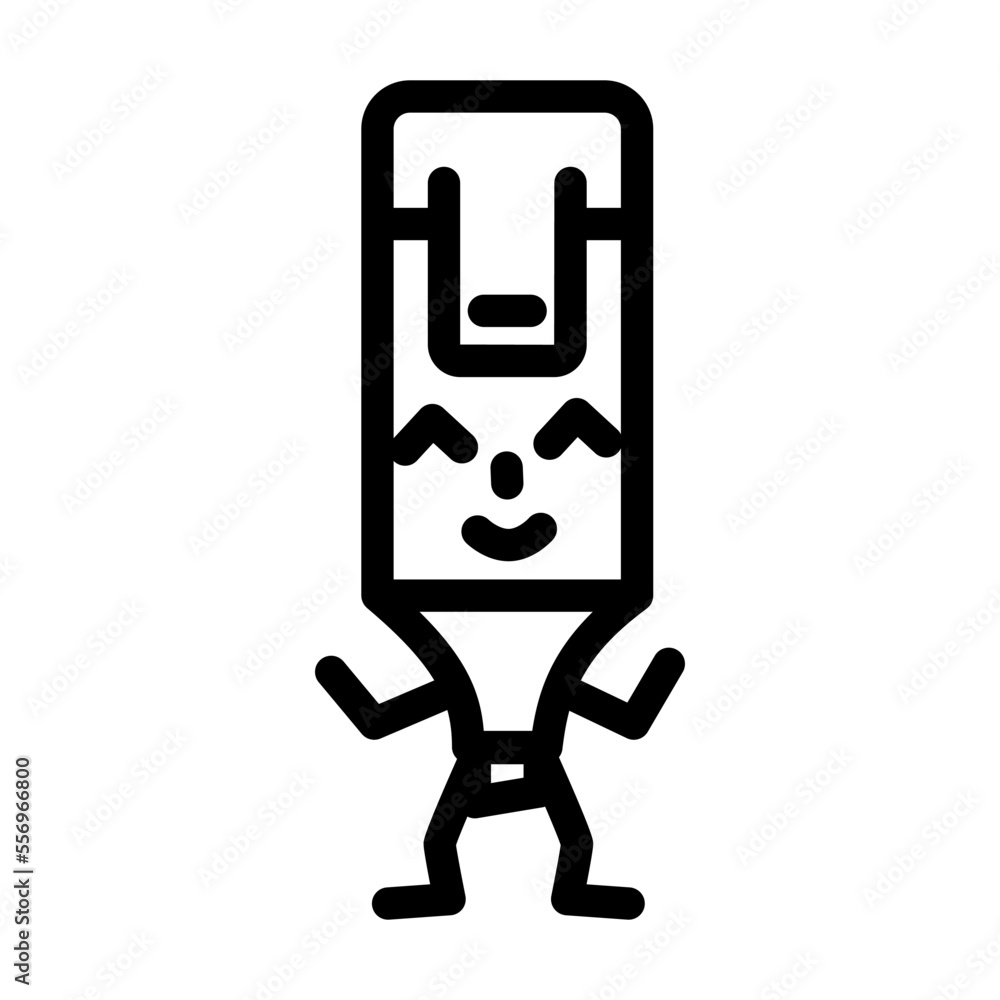 highlighter stationery character line icon vector. highlighter stationery character sign. isolated contour symbol black illustration highlighter stationery character line icon vector. highlighter stationery character sign. isolated contour symbol black illustration